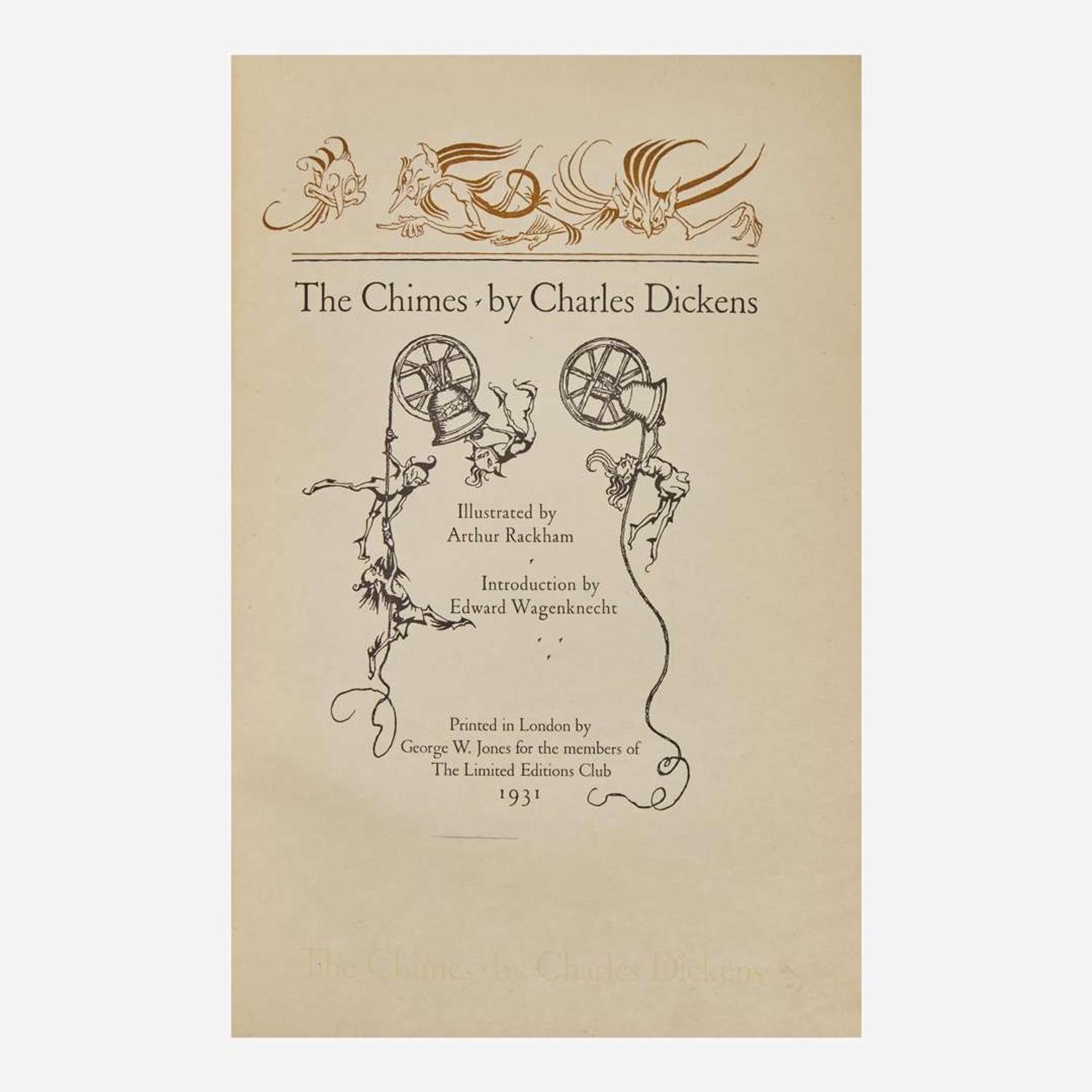 [Children's & Illustrated] [Rackham, Arthur] Dickens, Charles The Chimes