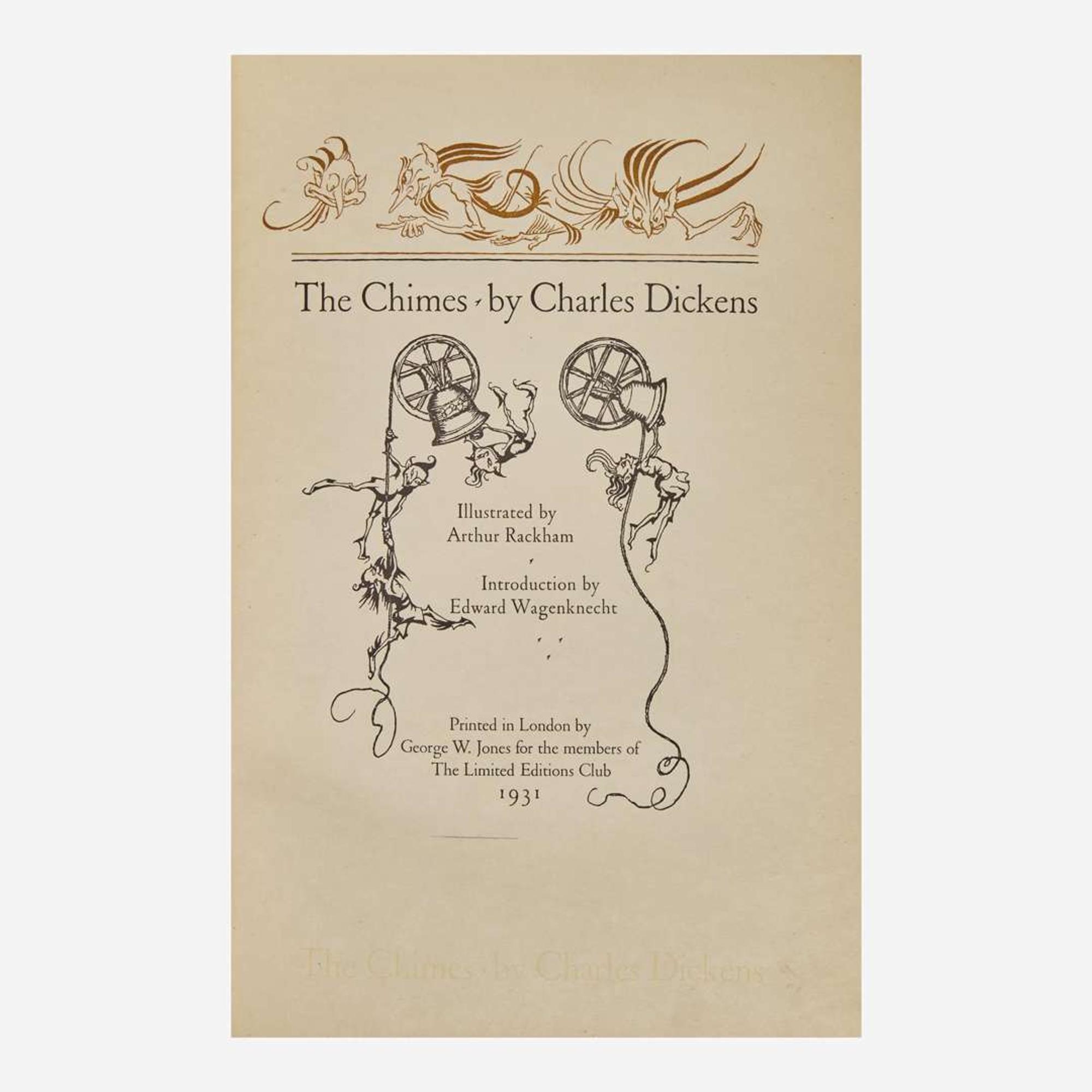 [Children's & Illustrated] [Rackham, Arthur] Dickens, Charles The Chimes