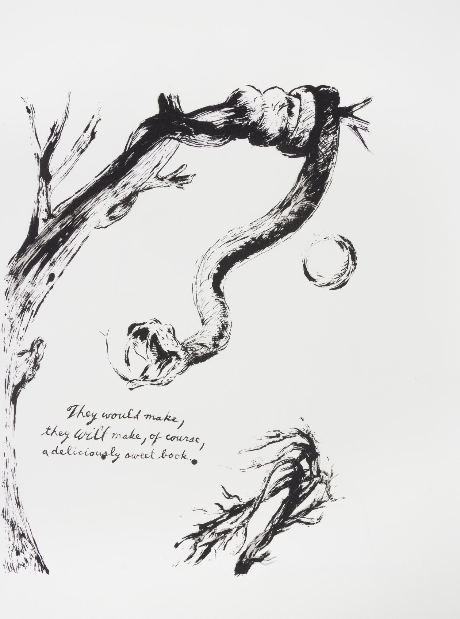 Raymond Pettibon, (American, b. 1957), Plots on Loan, 2001 (complete illustrated book with 72 lithographs bound as issued)