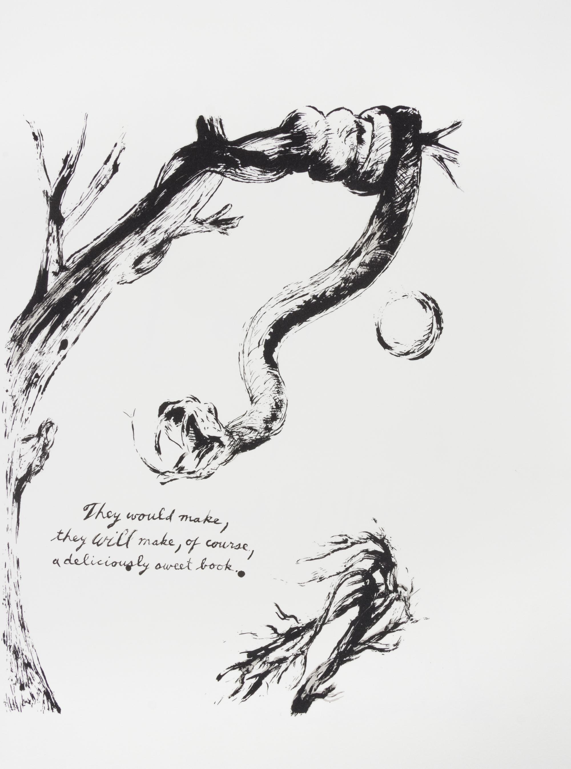 Raymond Pettibon, (American, b. 1957), Plots on Loan, 2001 (complete illustrated book with 72 lithographs bound as issued)