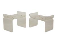 Two Acrylic Benches