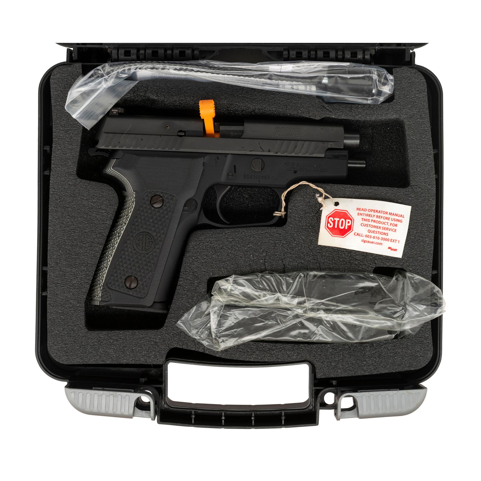 *Sig Sauer P229 Elite 9mm Pistol in Box with Accessories