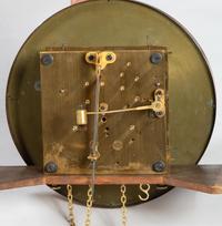 A Gustav Becker Oak Tall Case Clock