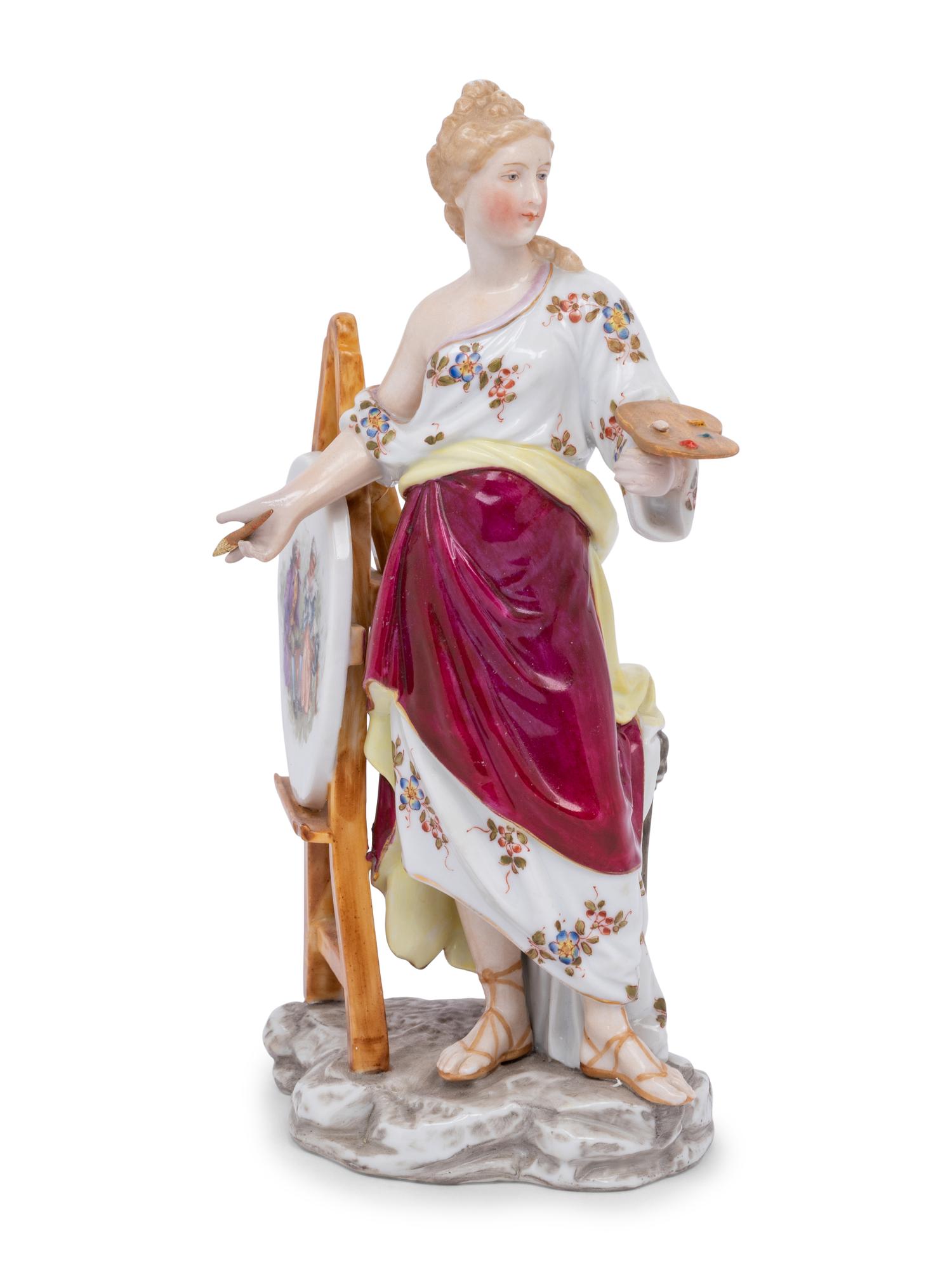 A Continental Porcelain Allegorical Figure