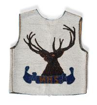 Plains Cree Beaded Vest, with Elk