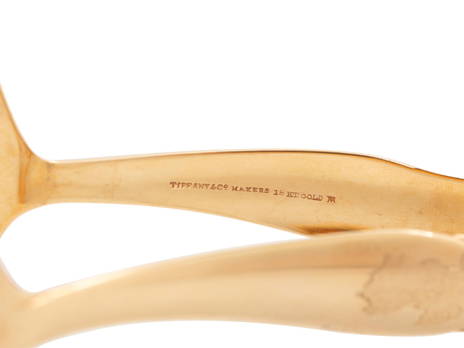 A Pair of Tiffany & Co. 18-Karat Yellow Gold Toast Tongs