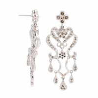 Diamond and White Gold Chandelier Earrings