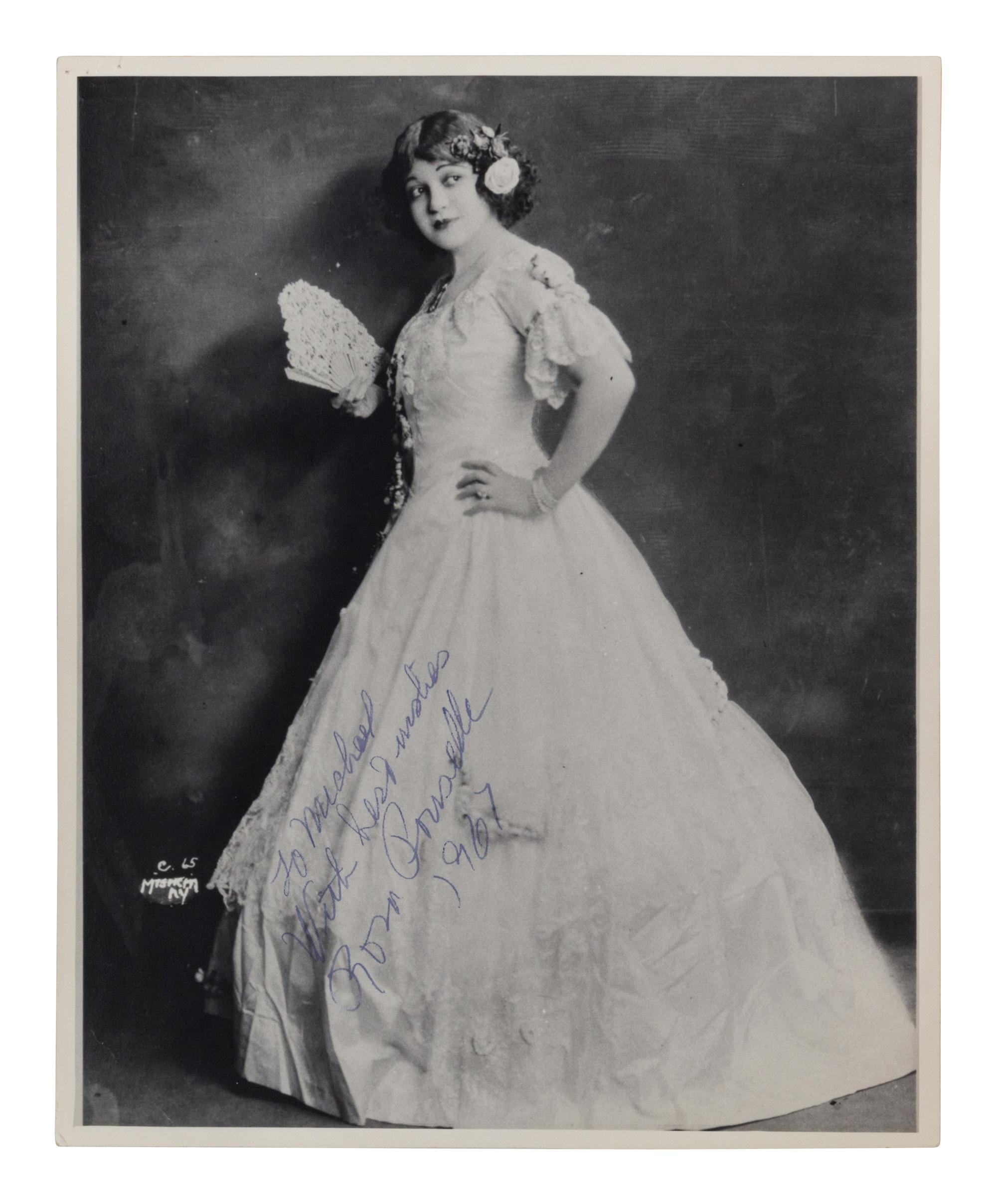 [20TH-CENTURY OPERA SINGERS]. A group of 5 signed photographs or photographic postcards of opera singers from the 1920s, comprising images of: