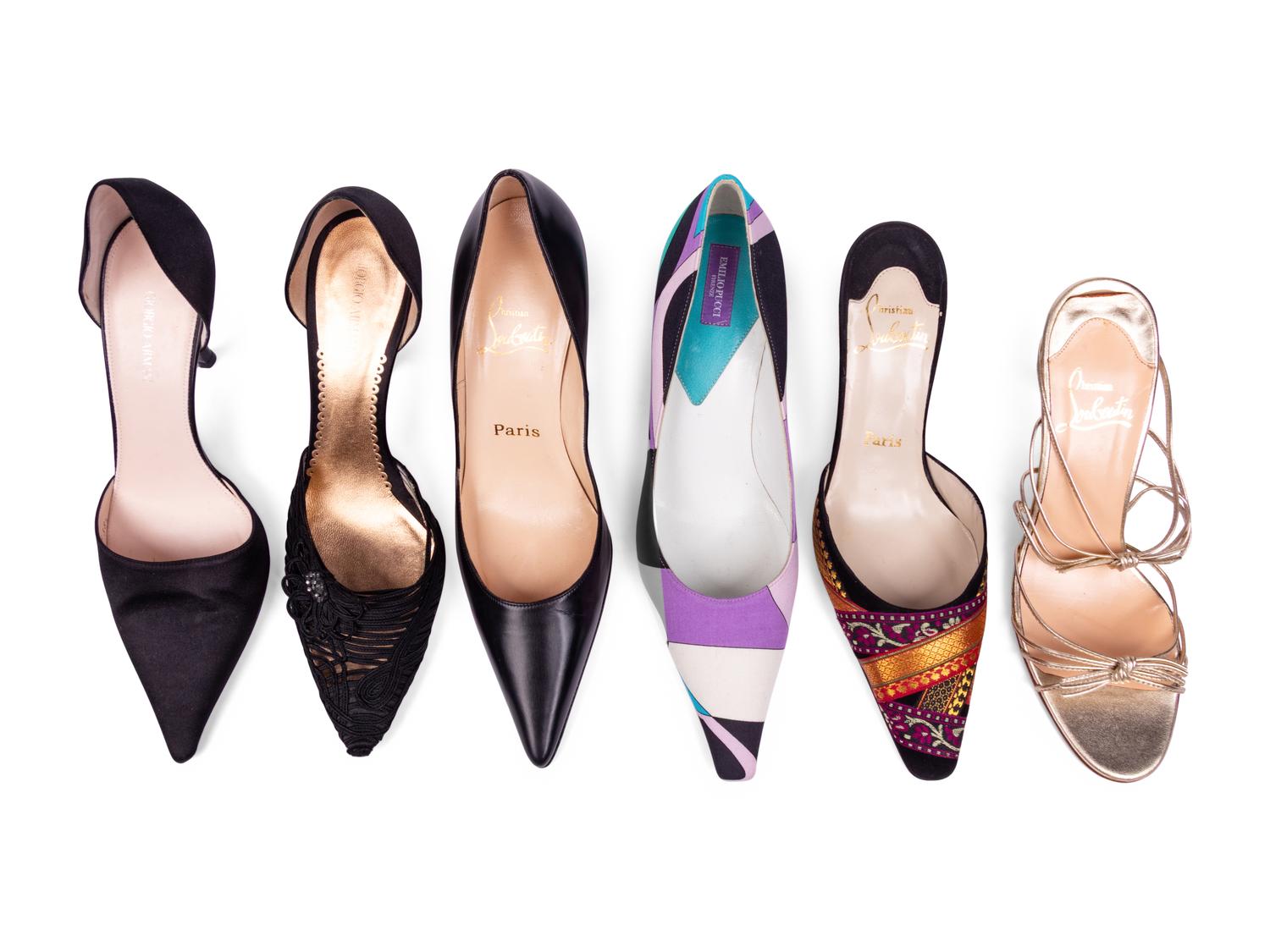 Six Pairs of Designer Pumps