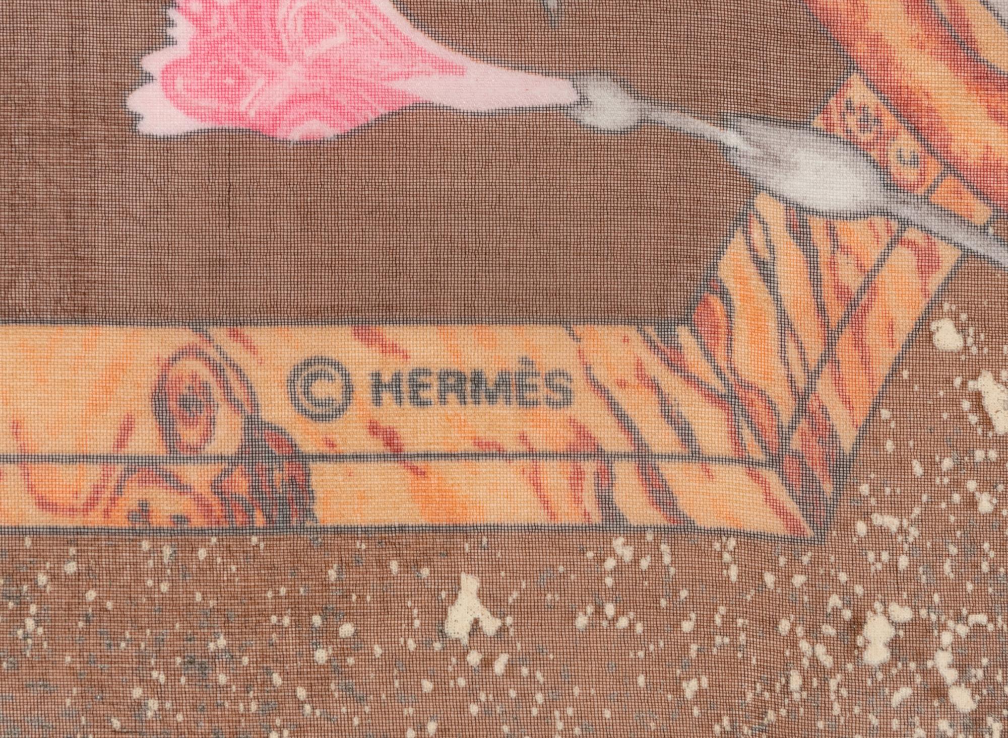 Three Hermès 90cm Silk Chiffon Scarves