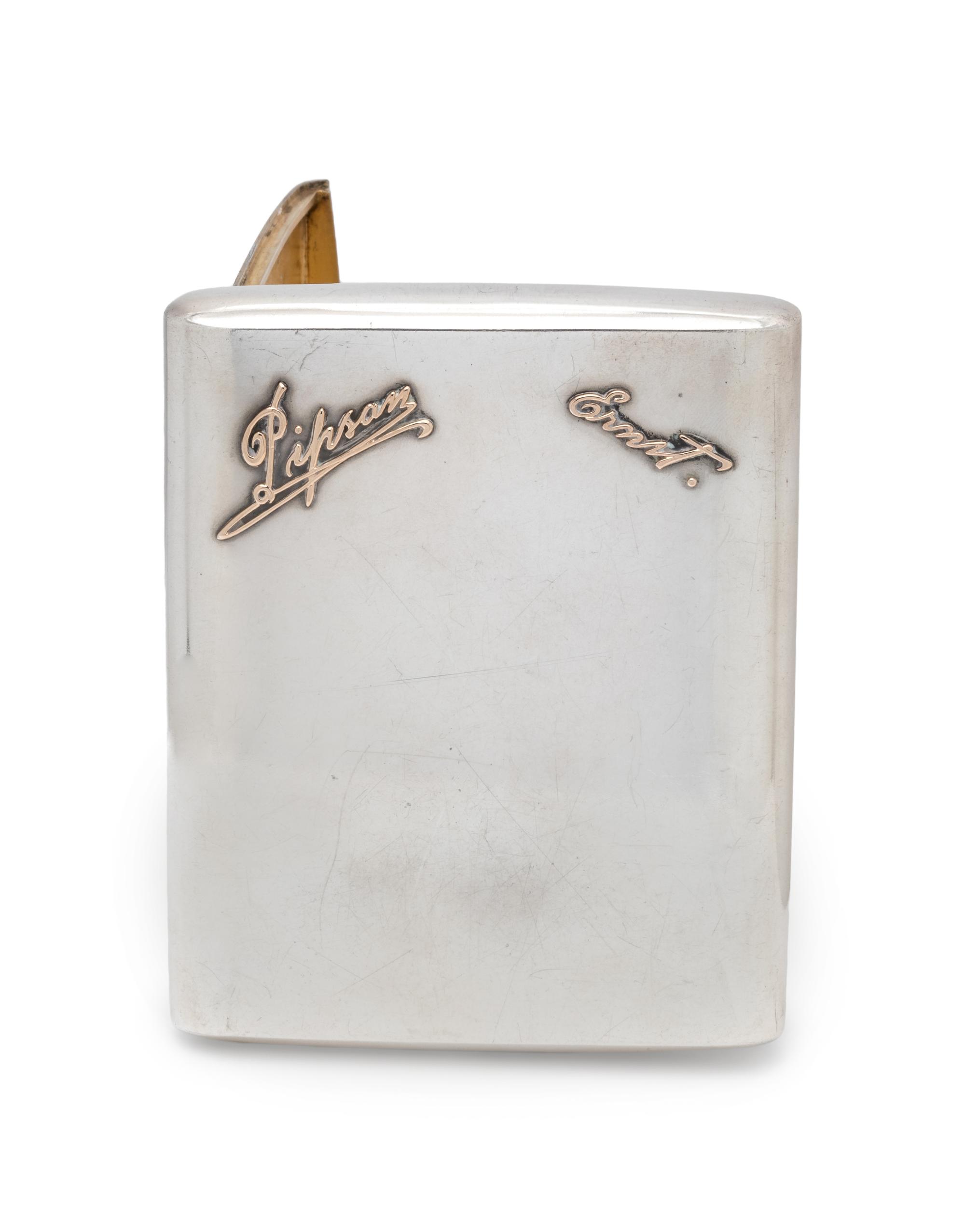 A Russian Silver and Gold Mounted Cigarette Case