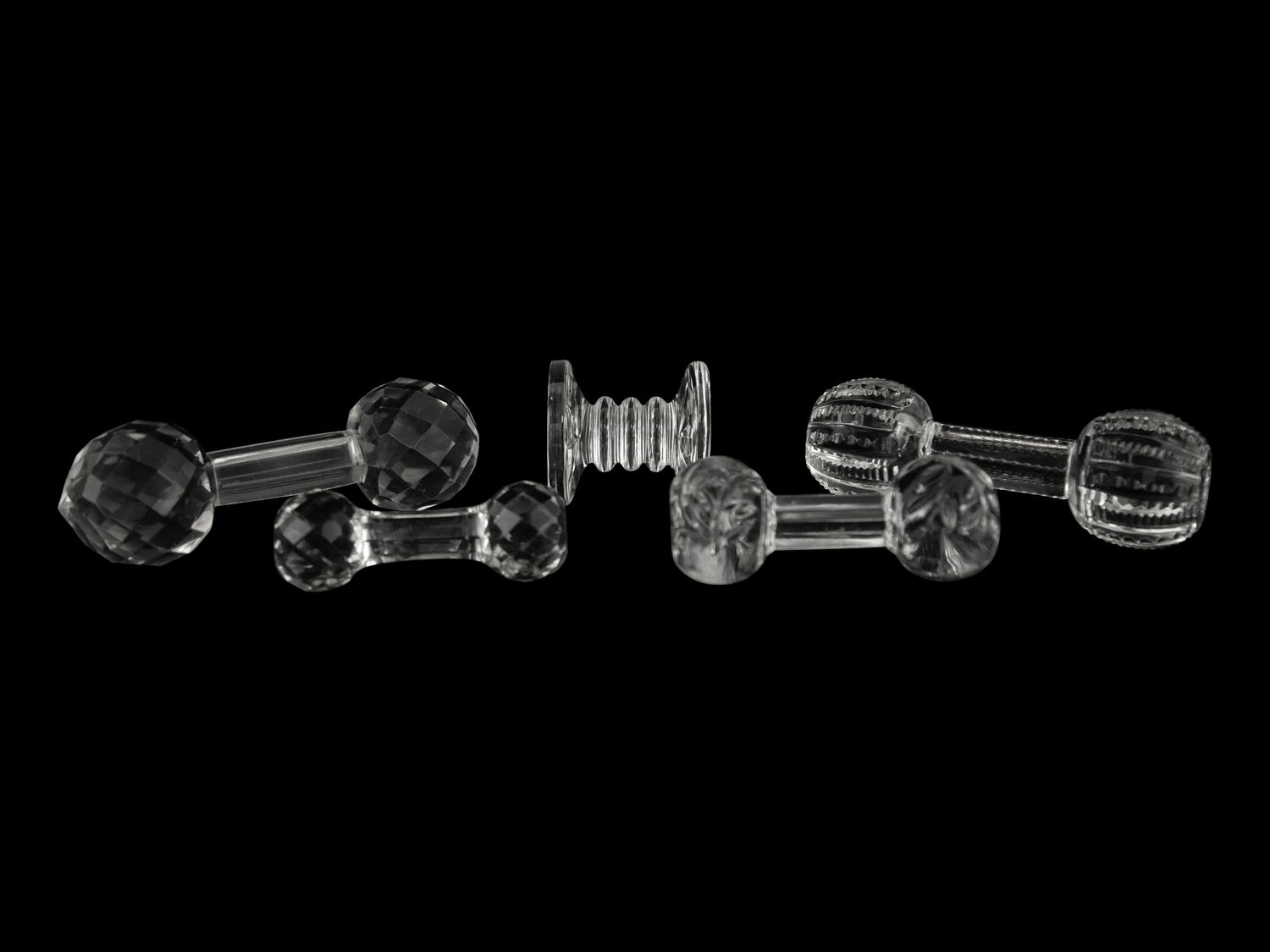 A Group of Glass Knife Rests