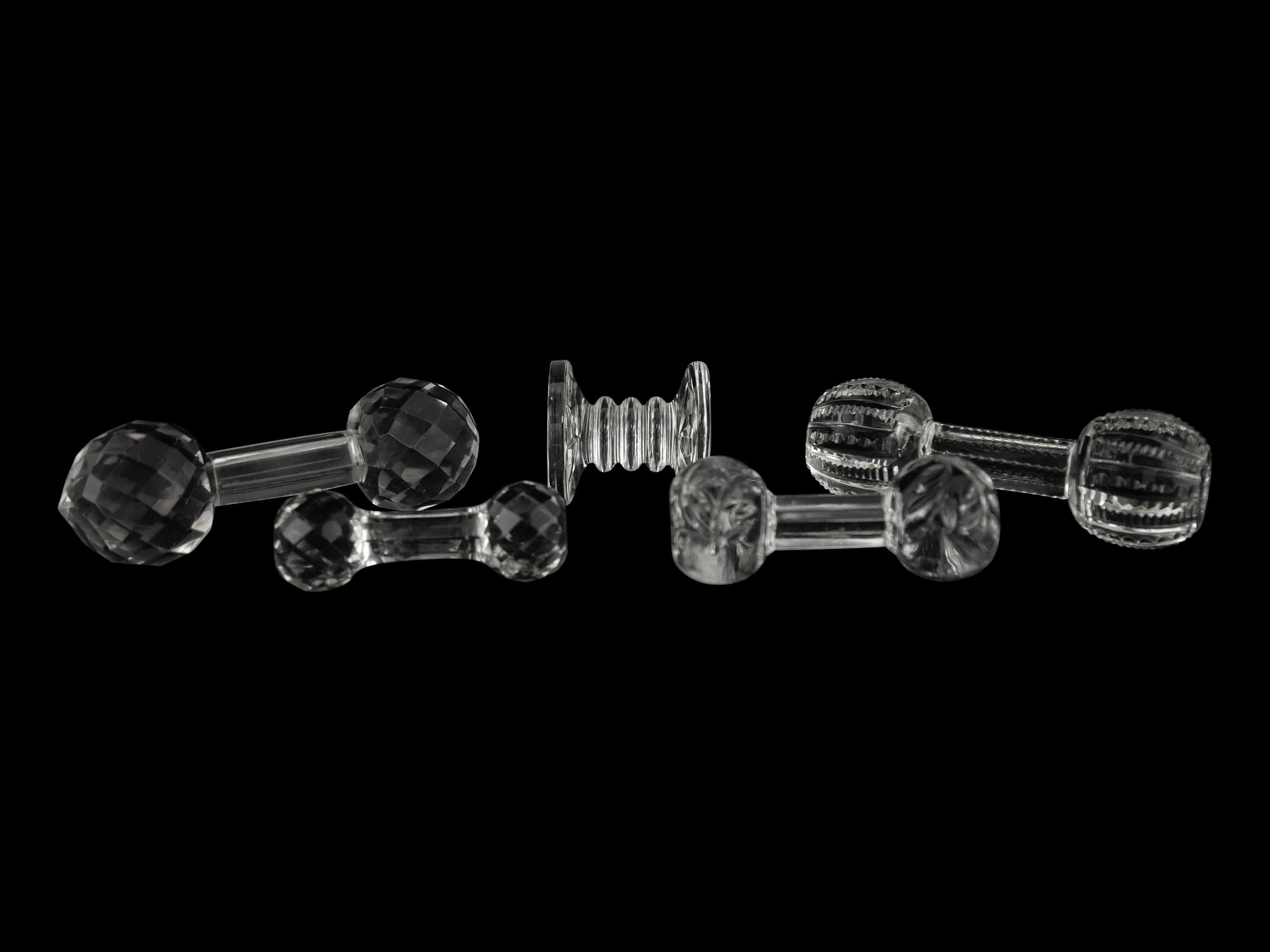 A Group of Glass Knife Rests