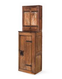A Gothic Style Oak Illuminated Vitrine Cabinet