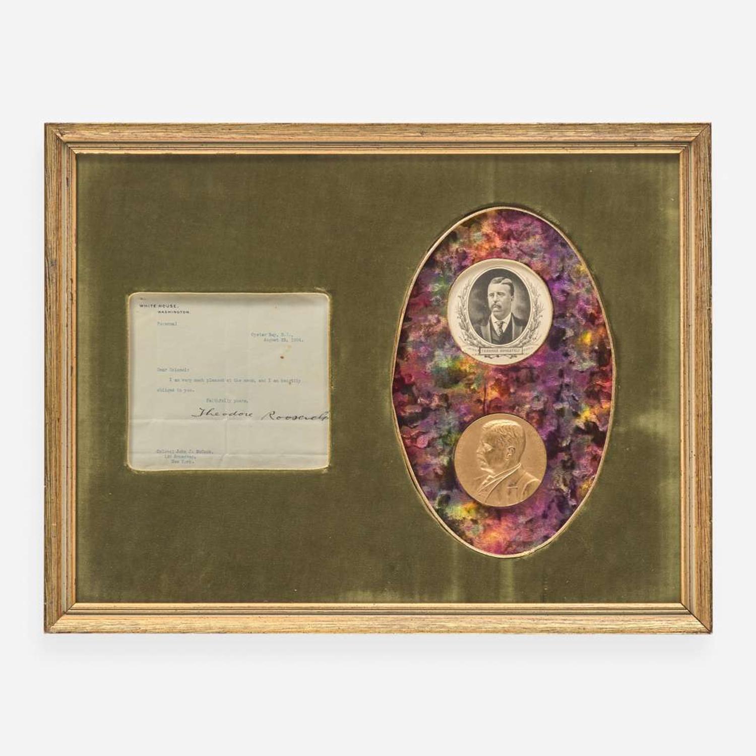 [Presidential] Roosevelt, Theodore Typed Letter, signed