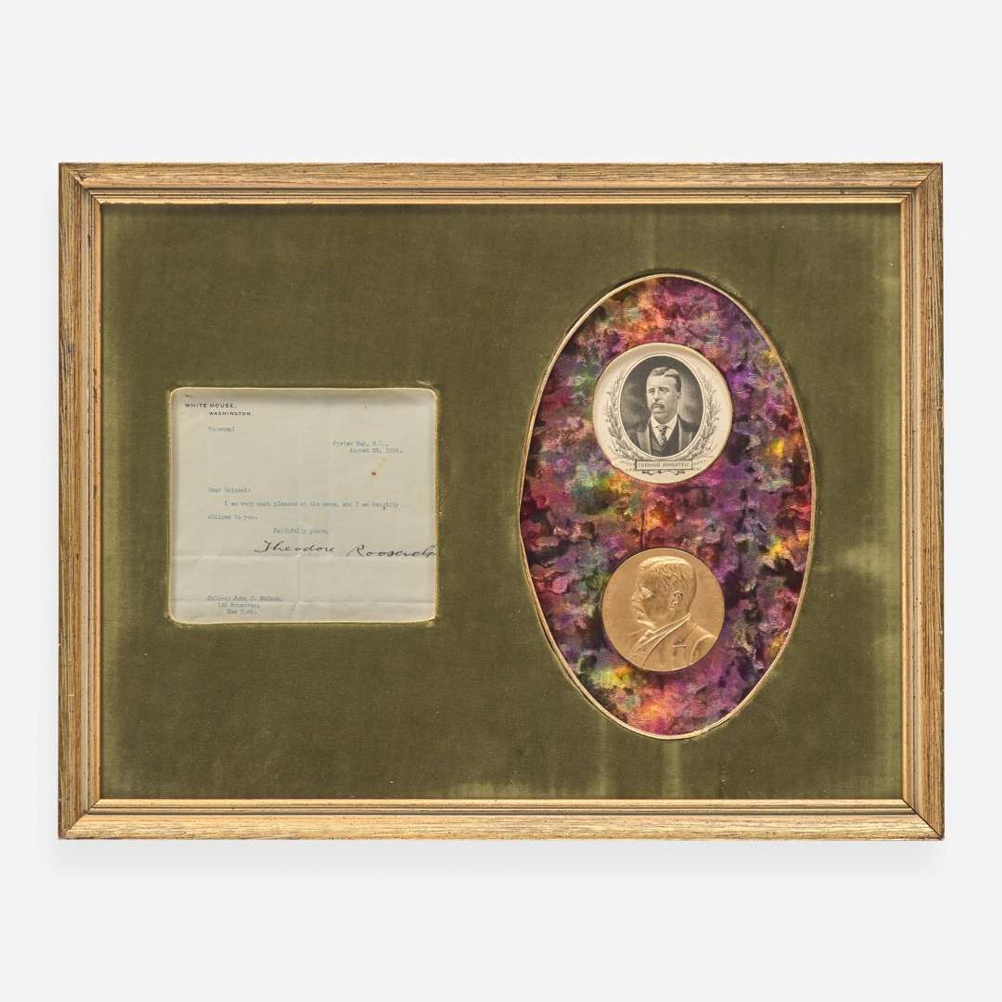 [Presidential] Roosevelt, Theodore Typed Letter, signed