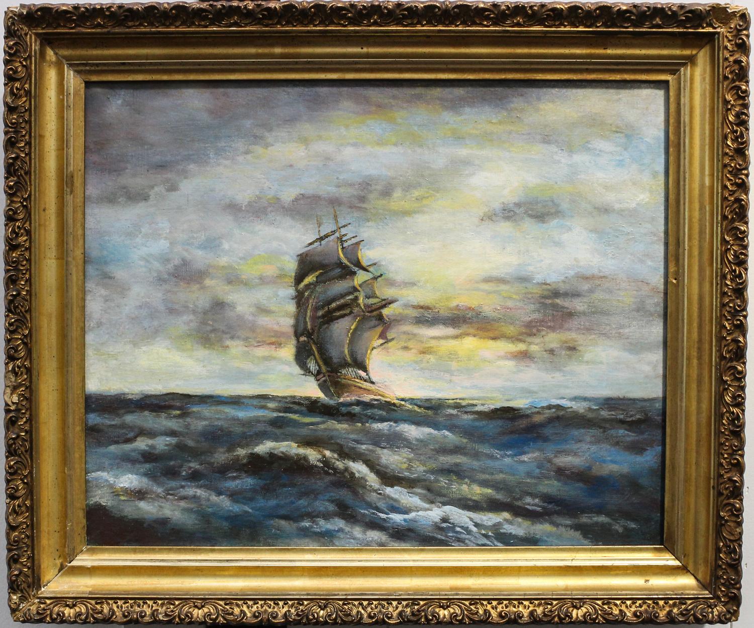 Artist Unknown, (20th century), Sailing Ship at Sea