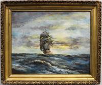 Artist Unknown, (20th century), Sailing Ship at Sea