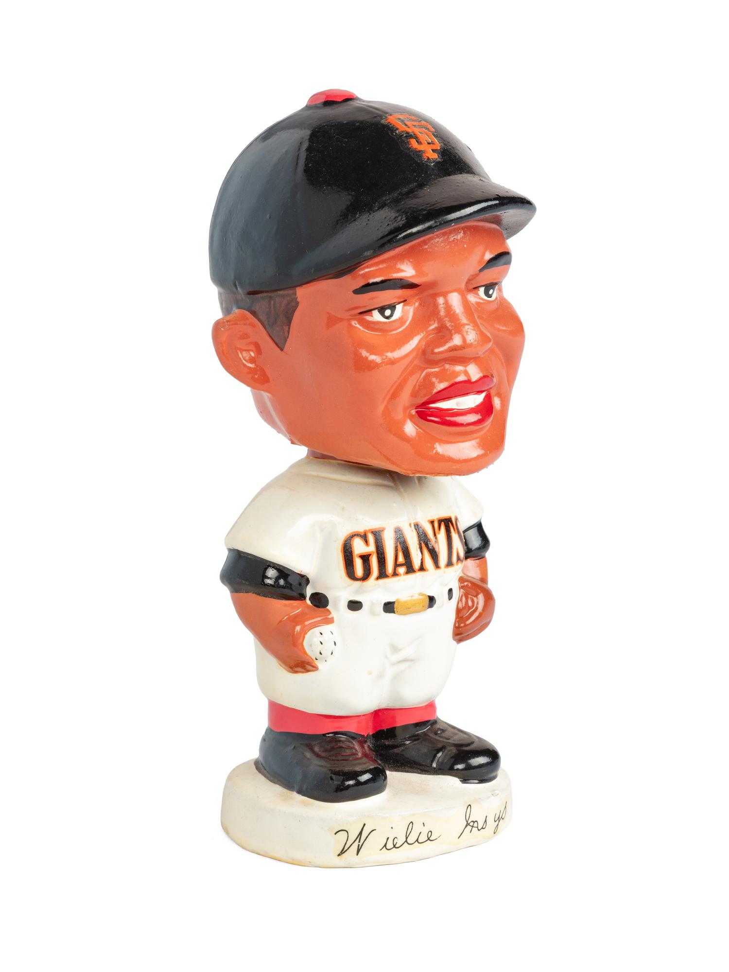 An Original Vintage 1960s Willie Mays Bobblehead With Factory Box (Made In Japan)