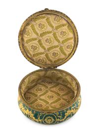 A Sèvres Style Porcelain Napoleonic Table Casket