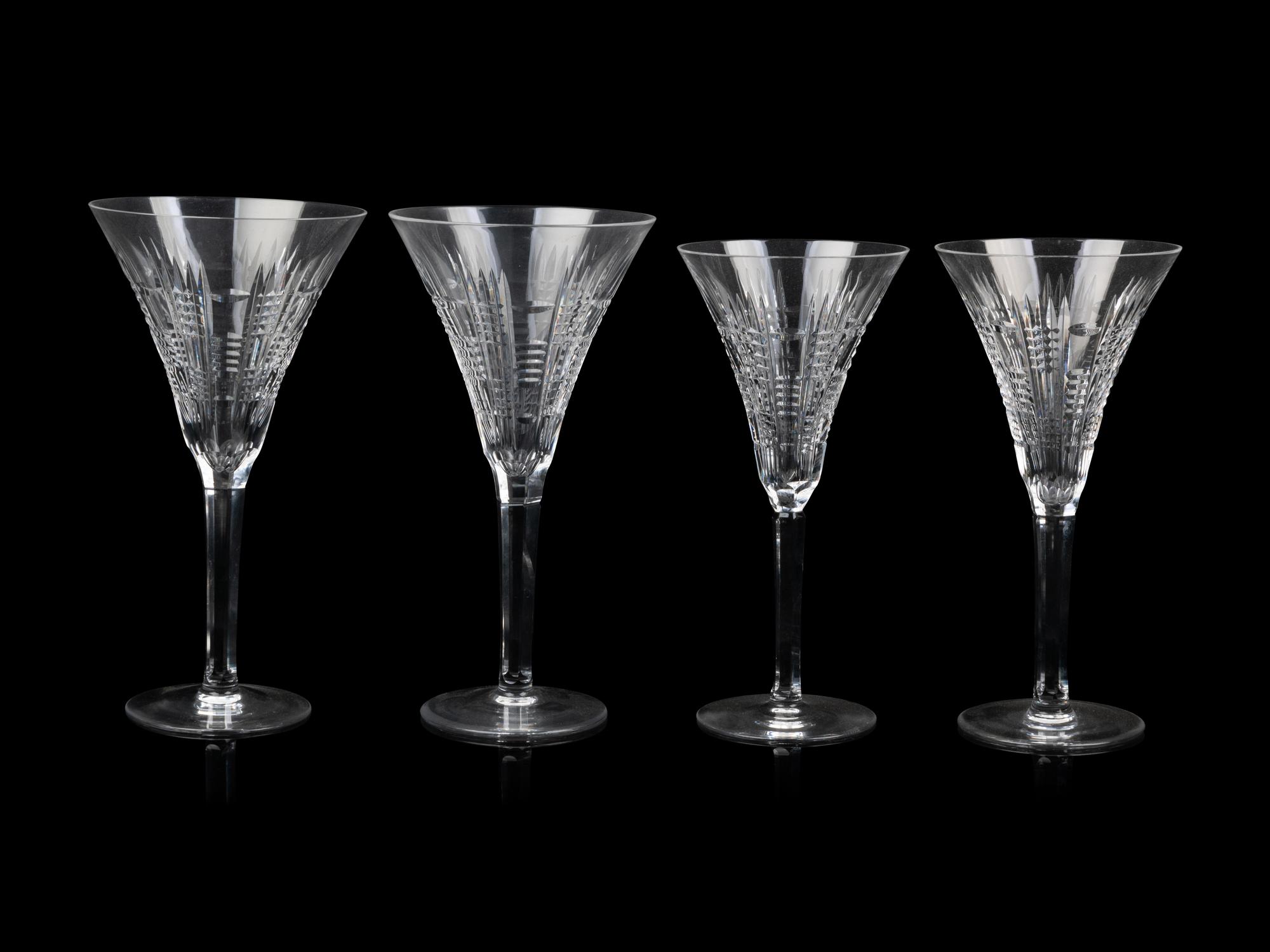 A Waterford Glass Stemware Service