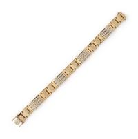 YELLOW GOLD AND DIAMOND BRACELET