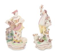 Two English Porcelain Figures of Matrimony and Freedom