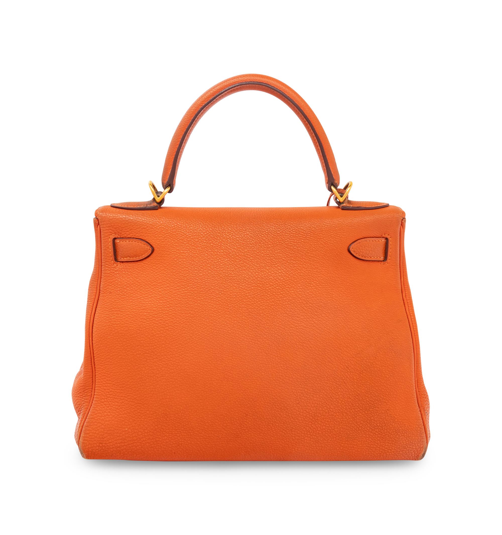 HERMÈS, ORANGE KELLY 28