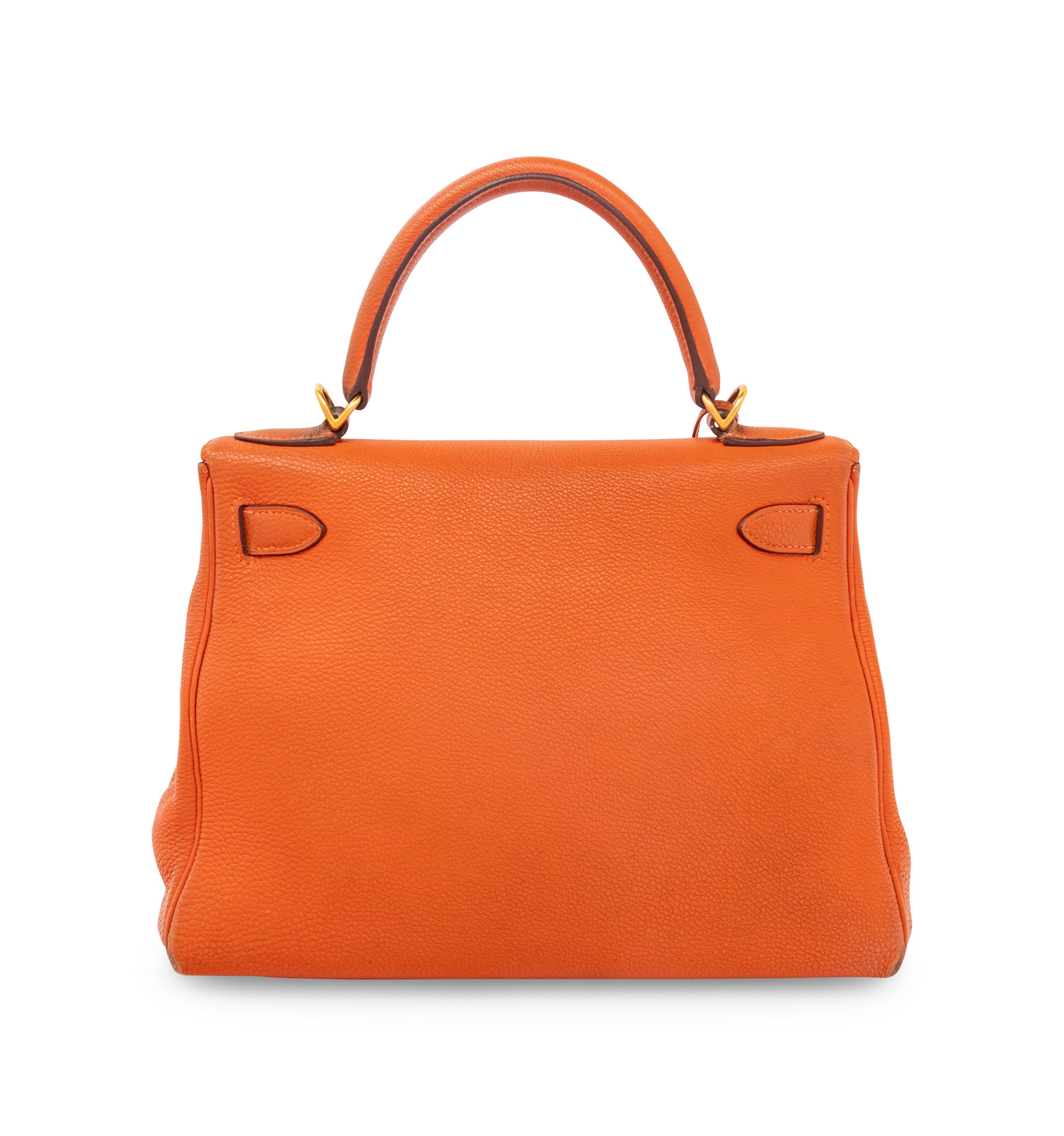 HERMÈS, ORANGE KELLY 28