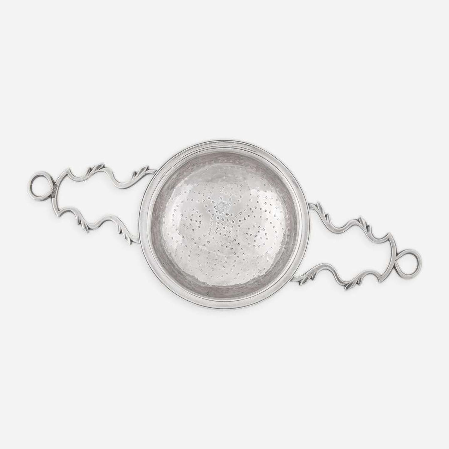 A silver punch strainer Benjamin Burt (1729-1805), Boston, MA, circa 1760