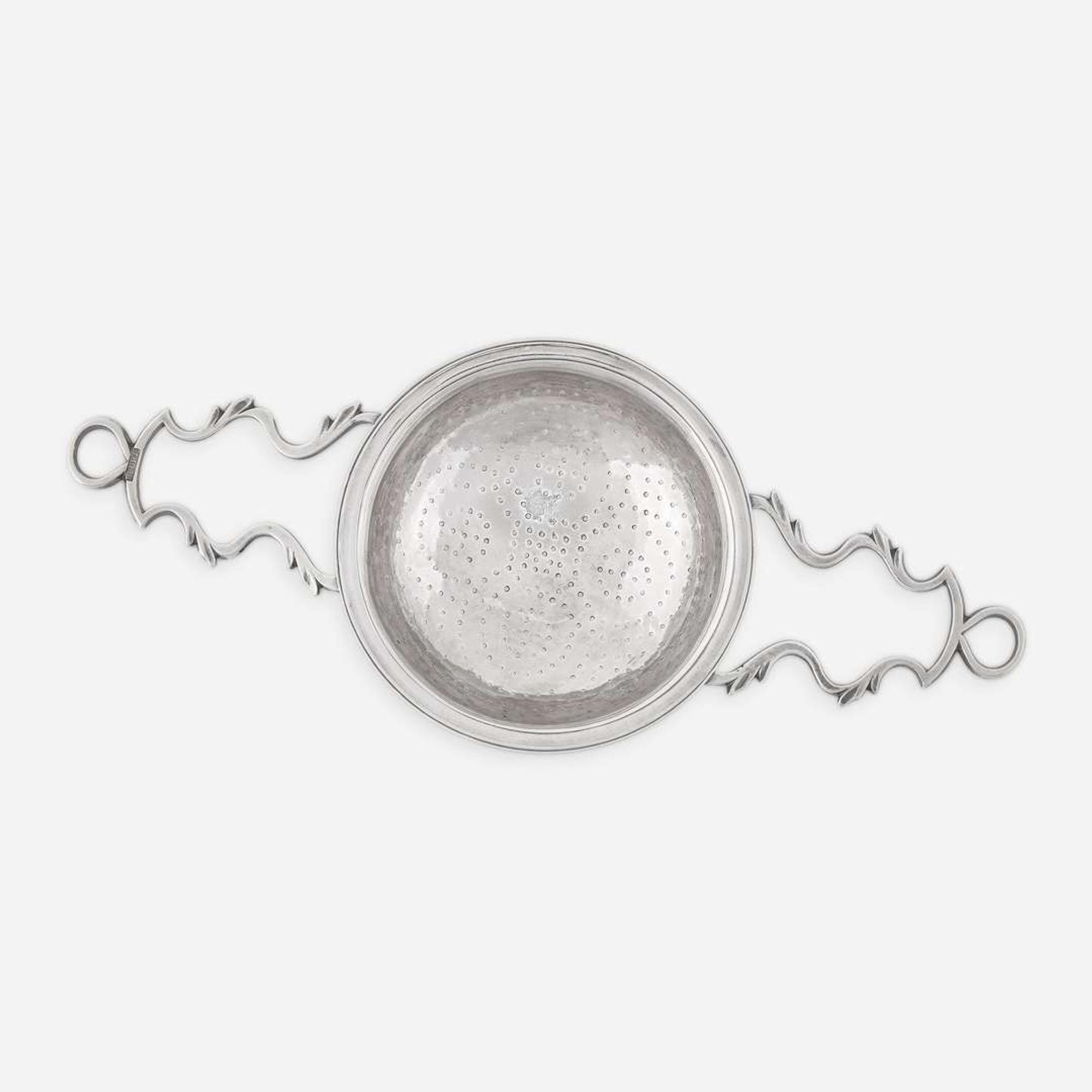 A silver punch strainer Benjamin Burt (1729-1805), Boston, MA, circa 1760
