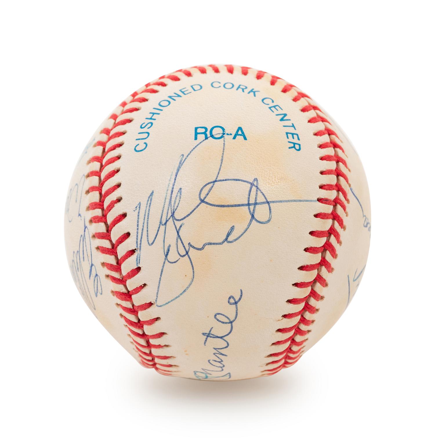 A 1980s 500 Home Run Club Signed Autograph Baseball Featuring 11 Autographs (PSA Authentic)