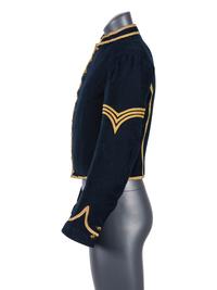 Model 1855 cavalry sergeant's uniform jacket with field modifications.