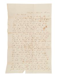 [CIVIL WAR]. Letter to a soldier, Nathan Wilcox, KIA at Gettysburg. Covington, [PA], 9 November 1862