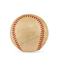 A 1957 Brooklyn Dodgers Team Signed Autograph Baseball (Beckett Authentication Services Letter of Authenticity)