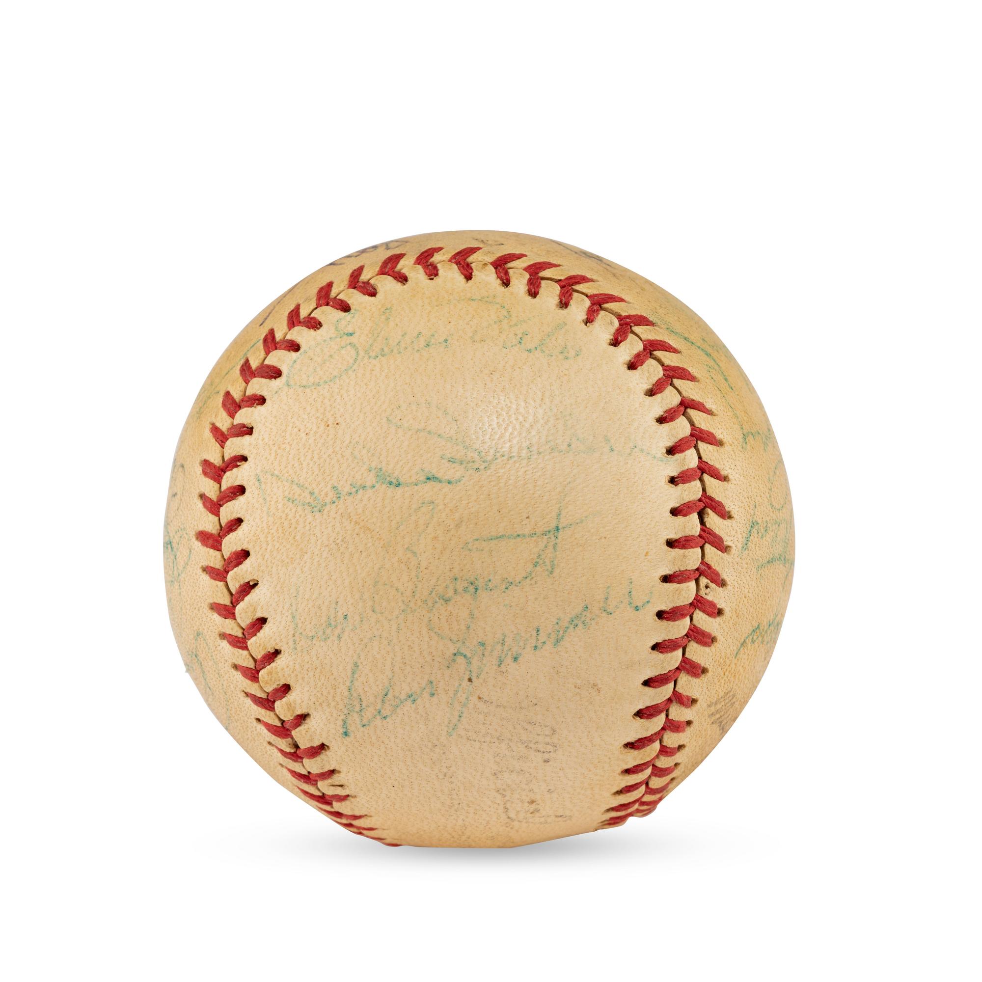 A 1957 Brooklyn Dodgers Team Signed Autograph Baseball (Beckett Authentication Services Letter of Authenticity)