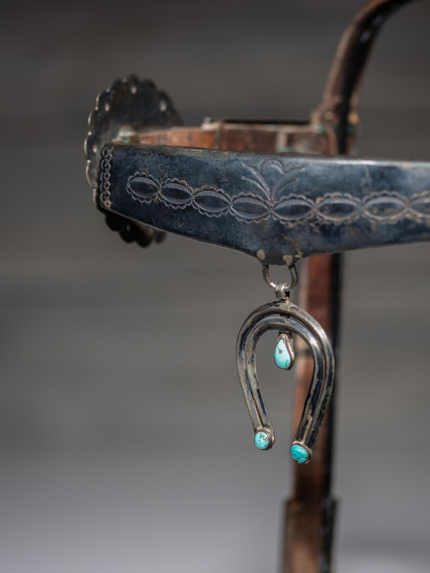 Navajo Silver and Turquoise Headstall