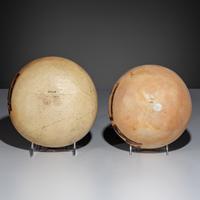 Ancestral Pueblo, Jeddito Black-on-Yellow Pottery Bowls, with Geometric Designs