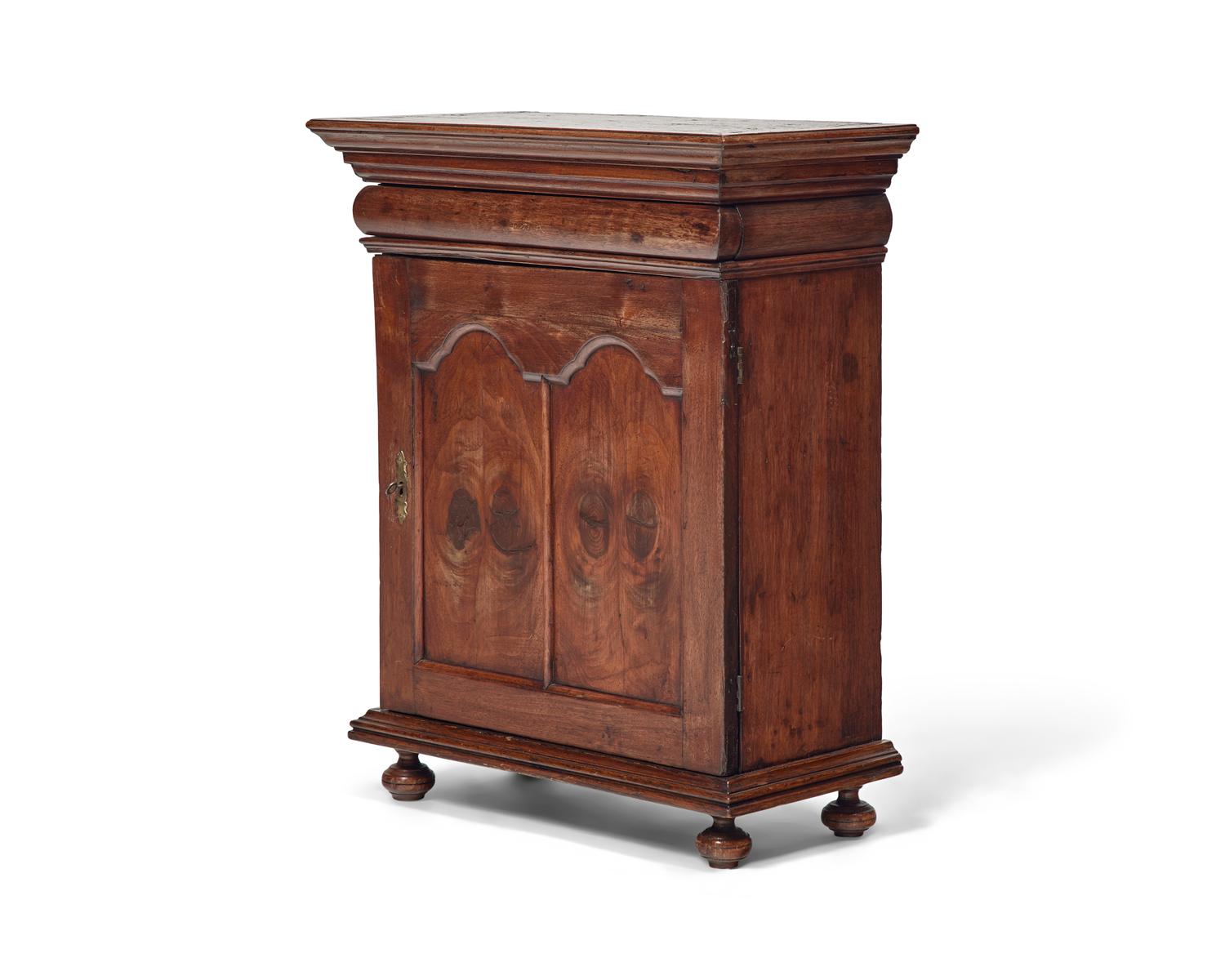 A Queen Anne Walnut Spice Cabinet