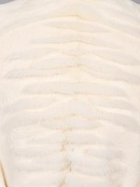 Mila Schön, Belted Sheared Mink White Jacket