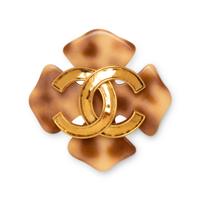 Chanel, CC and Tortoise-Effect Brooch