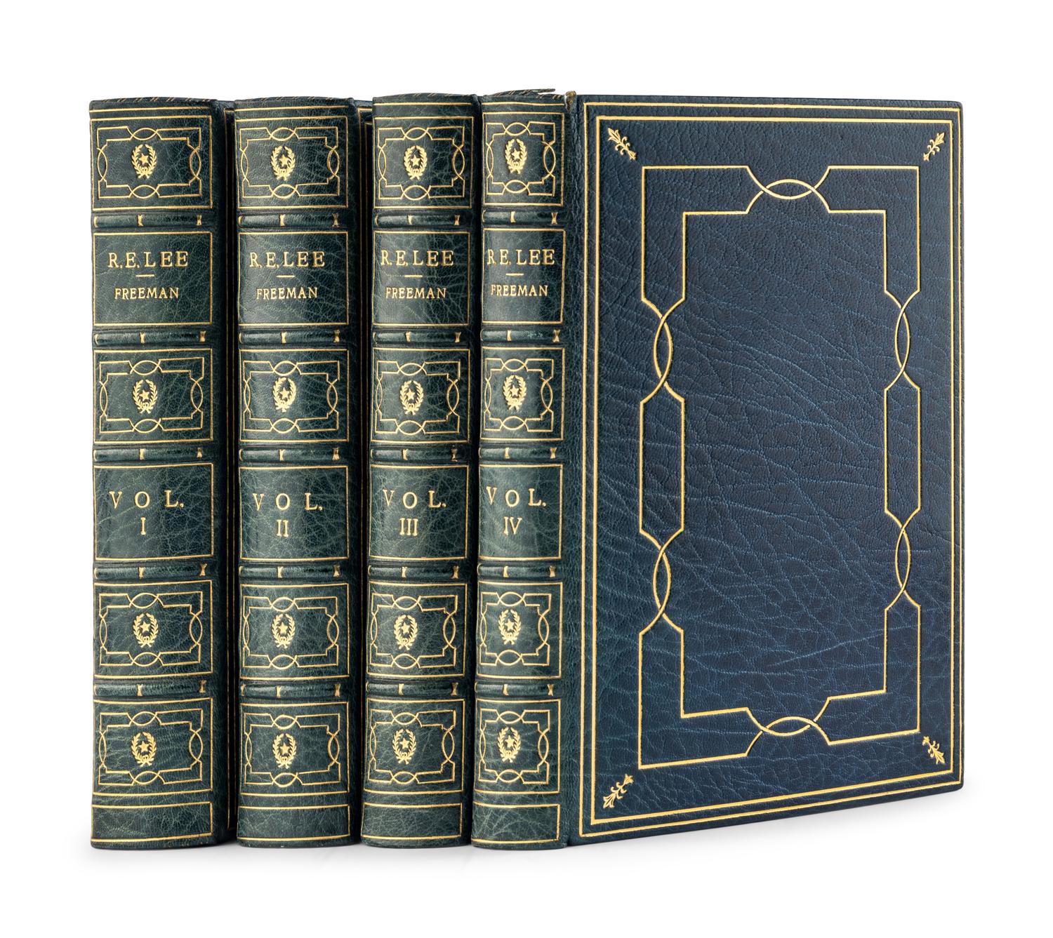 [BINDINGS] -- [BIOGRAPHY] -- [LITERATURE]. A group of 3 works related to biography and literature, comprising: