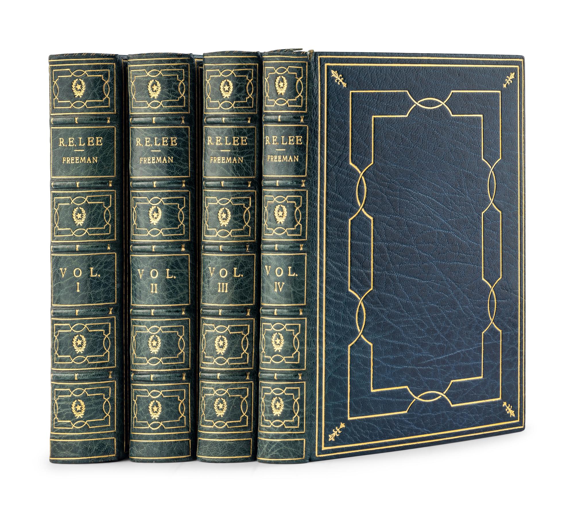 [BINDINGS] -- [BIOGRAPHY] -- [LITERATURE]. A group of 3 works related to biography and literature, comprising: