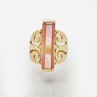 A Collection of 14K Gold and Tourmaline Jewelry
