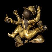 A Gilt Bronze Figural Group