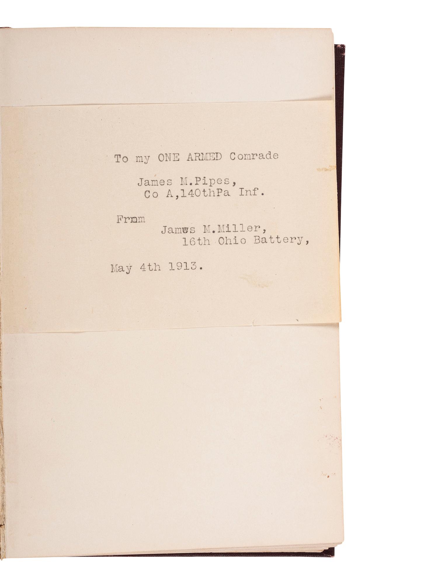 [CIVIL WAR] 16th OH Battery Archive, incl. hand-drawn camp scene, escutcheon, war-date diary, CDVs.