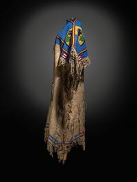 Sioux Beaded Hide Dress, with American Eagles