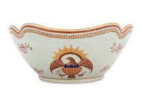 A Chinese Export Porcelain Punch Bowl
