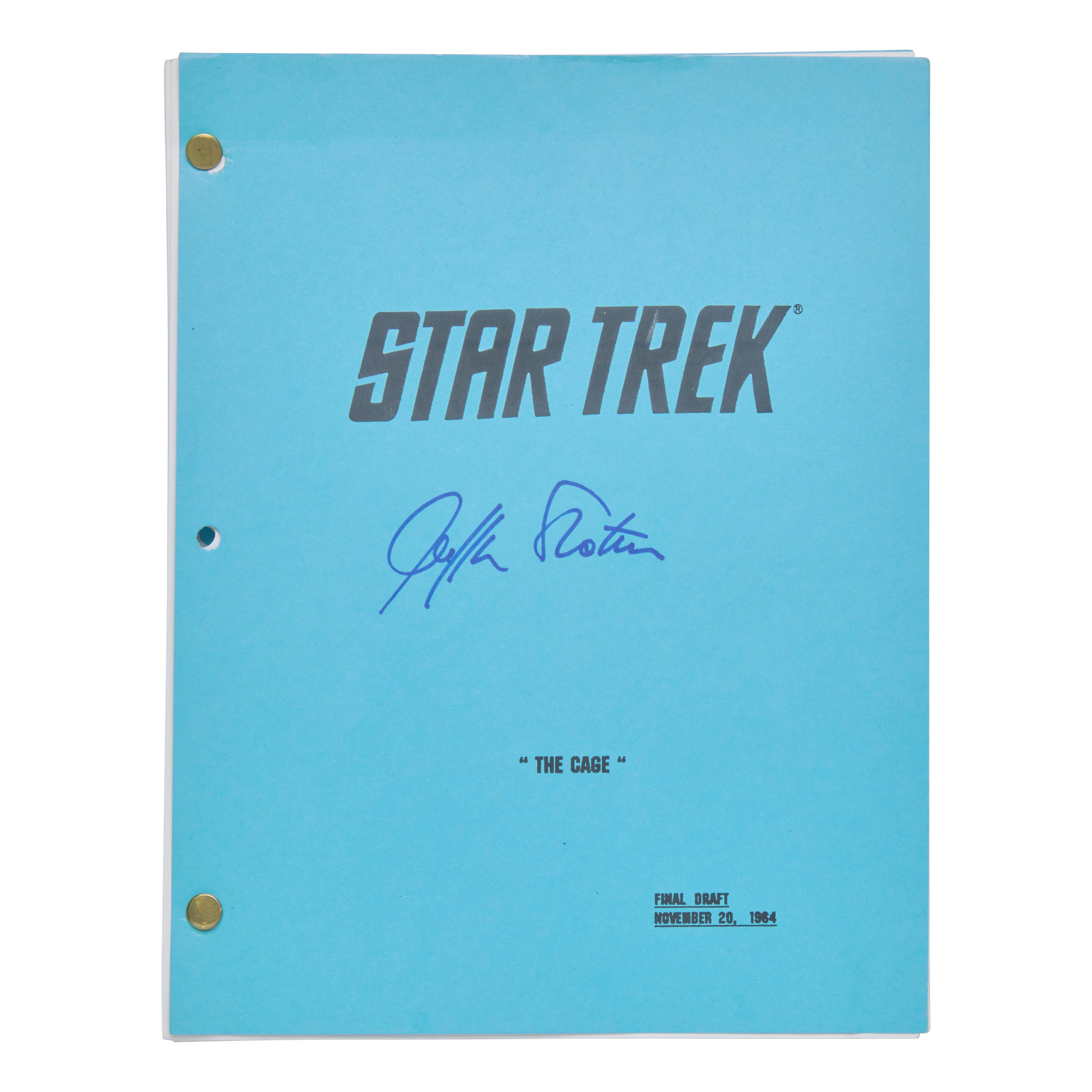 [Star Trek] William Shatner-Signed Script of the Pilot Episode of Star Trek