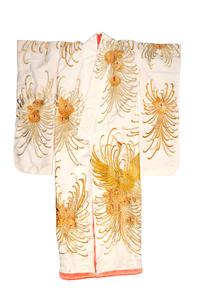 Two Embroidered Silk Robes, Furisode